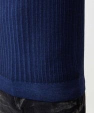 MNFCF12230 MICHEL KLEIN HOMME(ミッシェルクラン オム) ガーメントダイリブ　 ハーフジップニット ネイビー