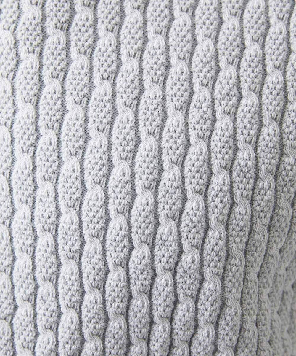 MNFCF50230 MICHEL KLEIN HOMME(ミッシェルクラン オム) スタンドカラ―ニットカーディガン ライトグレー