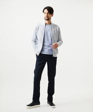 MNFCF50230 MICHEL KLEIN HOMME(ミッシェルクラン オム) スタンドカラ―ニットカーディガン ライトグレー