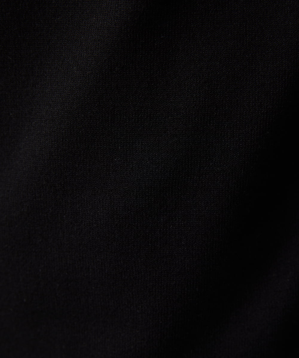MNFCF59210 MICHEL KLEIN HOMME(ミッシェルクラン オム) モワール　クルーネックニット ブラック