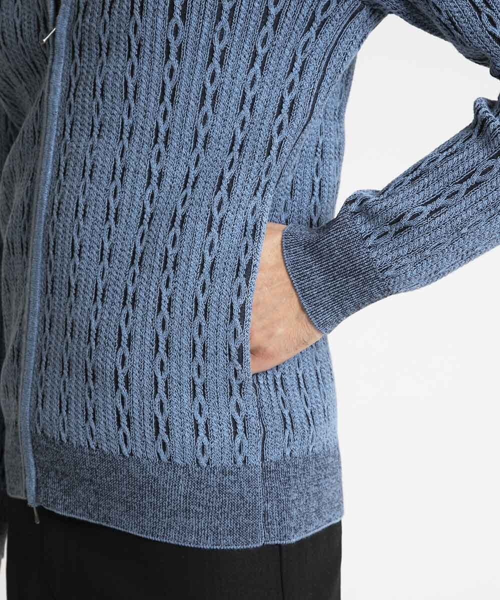 2024年モデル】スタイリッシュジップアップセーター(ニット・セーター