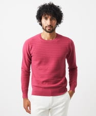 MNFDC50200 MICHEL KLEIN HOMME(ミッシェルクラン オム) クラシカルクルーネックニット ピンク