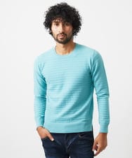 MNFDC50200 MICHEL KLEIN HOMME(ミッシェルクラン オム) クラシカルクルーネックニット グリーン