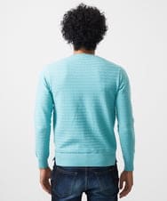 MNFDC50200 MICHEL KLEIN HOMME(ミッシェルクラン オム) クラシカルクルーネックニット グリーン
