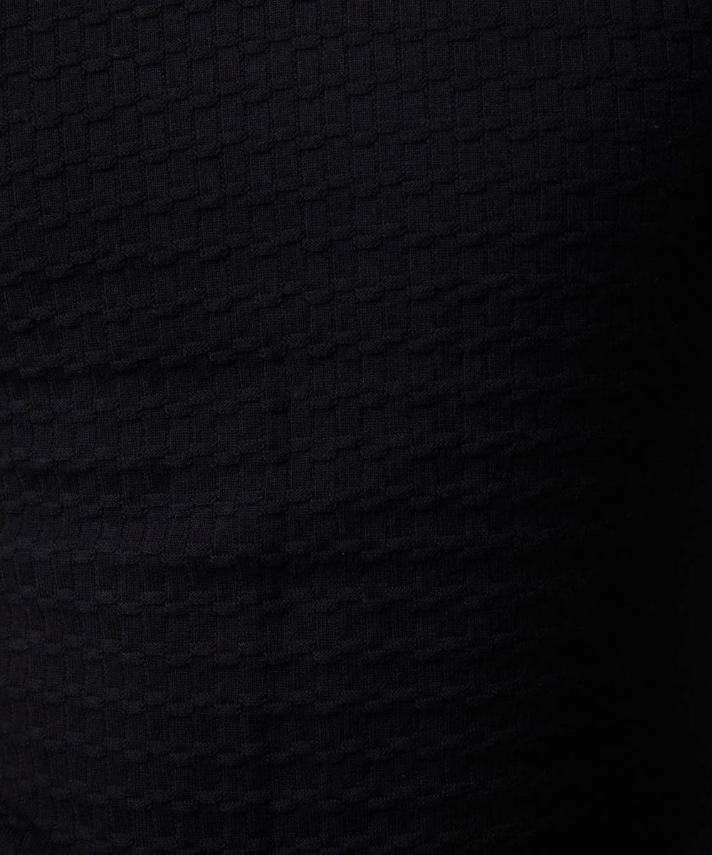 MNFDC50200 MICHEL KLEIN HOMME(ミッシェルクラン オム) クラシカルクルーネックニット ブラック