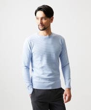 MNFDF50200 MICHEL KLEIN HOMME(ミッシェルクラン オム) クラシカルクルーネックニット ライトブルー