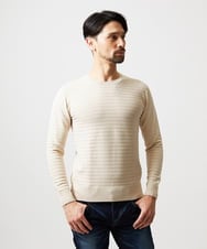 MNFDF50200 MICHEL KLEIN HOMME(ミッシェルクラン オム) クラシカルクルーネックニット ベージュ