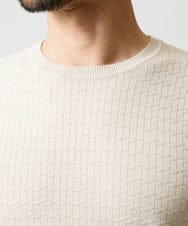 MNFDF50200 MICHEL KLEIN HOMME(ミッシェルクラン オム) クラシカルクルーネックニット ベージュ