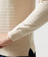 MNFDF50200 MICHEL KLEIN HOMME(ミッシェルクラン オム) クラシカルクルーネックニット ベージュ