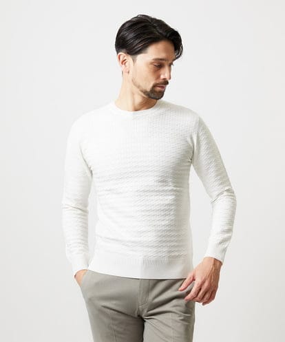 MNFDF50200 MICHEL KLEIN HOMME クラシカルクルーネックニット