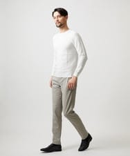 MNFDF50200 MICHEL KLEIN HOMME(ミッシェルクラン オム) クラシカルクルーネックニット ホワイト