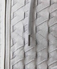 MNFDF52230 MICHEL KLEIN HOMME(ミッシェルクラン オム) 【セットアップ】ニットジップアップパーカー ライトグレー