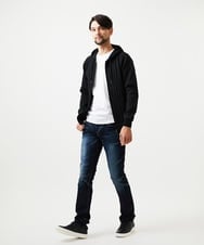 MNFDF52230 MICHEL KLEIN HOMME(ミッシェルクラン オム) 【セットアップ】ニットジップアップパーカー ブラック