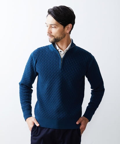 MNFDS22180 MICHEL KLEIN HOMME ハーフジップニット