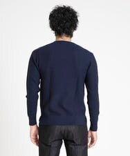 MNFDX50200 MICHEL KLEIN HOMME(ミッシェルクラン オム) 矢羽クルーネックニットカットソー ネイビー(57)