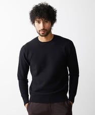 MNFDX50200 MICHEL KLEIN HOMME(ミッシェルクラン オム) 矢羽クルーネックニットカットソー ブラック(94)