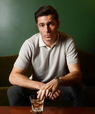 MNFGD57270 MICHEL KLEIN HOMME(ミッシェルクラン オム) 《日本製》見附ニット半袖ポロシャツ アイボリー