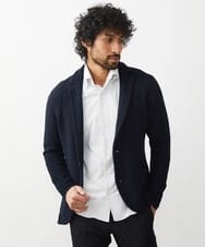 MNFGV53590 MICHEL KLEIN HOMME(ミッシェルクラン オム) ニットジャケット ネイビー