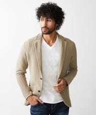 MNFGV53590 MICHEL KLEIN HOMME(ミッシェルクラン オム) ニットジャケット ベージュ