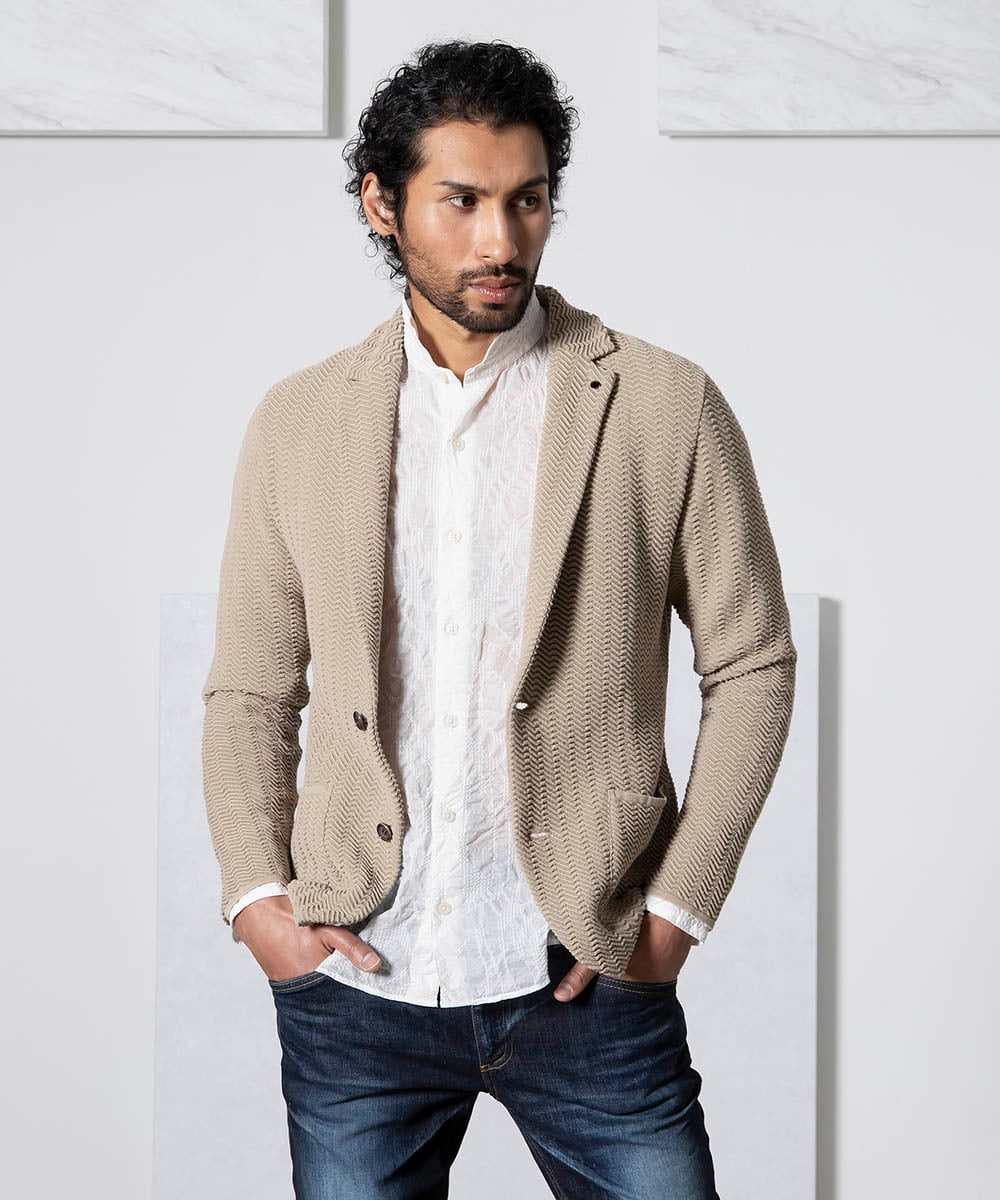 ニットジャケット(テーラードジャケット) | MICHEL KLEIN HOMME  