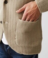 MNFGV53590 MICHEL KLEIN HOMME(ミッシェルクラン オム) ニットジャケット ベージュ