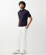 MNFGX54230 MICHEL KLEIN HOMME(ミッシェルクラン オム) 半袖ニットポロシャツ ネイビー