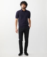 MNFGX54230 MICHEL KLEIN HOMME(ミッシェルクラン オム) 半袖ニットポロシャツ ネイビー(57)