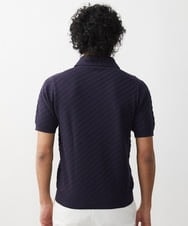 MNFGX54230 MICHEL KLEIN HOMME(ミッシェルクラン オム) 半袖ニットポロシャツ ネイビー