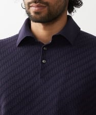 MNFGX54230 MICHEL KLEIN HOMME(ミッシェルクラン オム) 半袖ニットポロシャツ ネイビー