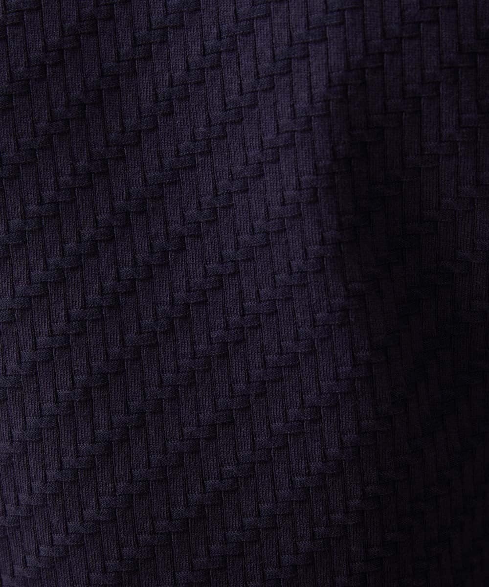 MNFGX54230 MICHEL KLEIN HOMME(ミッシェルクラン オム) 半袖ニットポロシャツ ネイビー