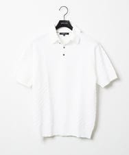 MNFGX54230 MICHEL KLEIN HOMME(ミッシェルクラン オム) 半袖ニットポロシャツ ホワイト