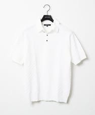 MNFGX54230 MICHEL KLEIN HOMME(ミッシェルクラン オム) 半袖ニットポロシャツ ホワイト(90)