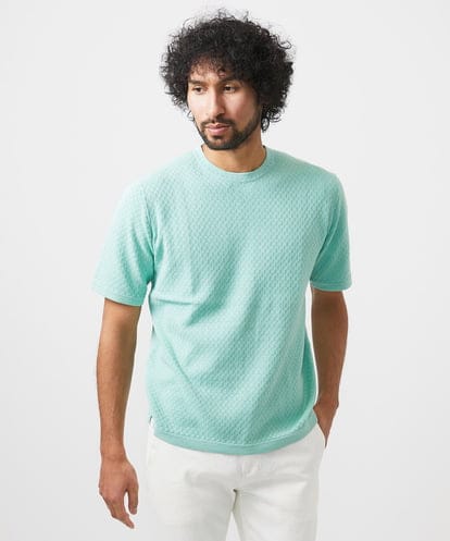 MNFHC54210 MICHEL KLEIN HOMME モノグラム柄半袖ニット