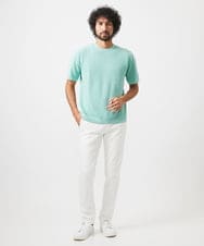 MNFHC54210 MICHEL KLEIN HOMME(ミッシェルクラン オム) モノグラム柄半袖ニット カーキ