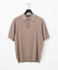 MNFHC55230 MICHEL KLEIN HOMME(ミッシェルクラン オム) ニットポロシャツ ベージュ