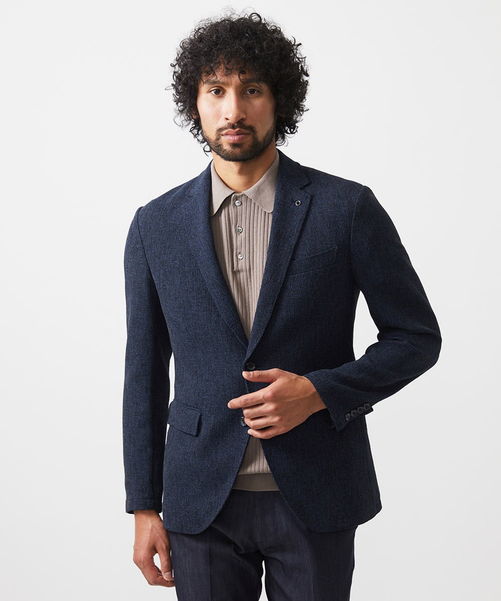 MNFHC55230 MICHEL KLEIN HOMME(ミッシェルクラン オム) ニットポロシャツ ベージュ