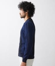 MNFHV56360 MICHEL KLEIN HOMME(ミッシェルクラン オム) 《日本製》和紙カーディガン ネイビー