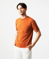 MNFJC52210 MICHEL KLEIN HOMME(ミッシェルクラン オム) 半袖ニットTシャツ オレンジ