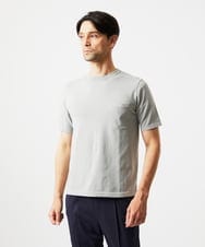 MNFJC52210 MICHEL KLEIN HOMME(ミッシェルクラン オム) 半袖ニットTシャツ ライトグレー