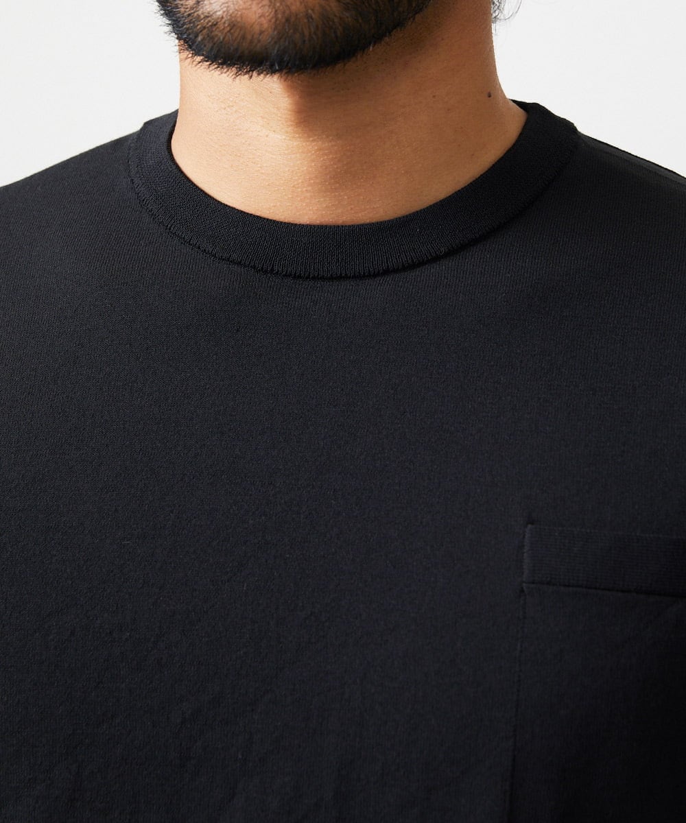MNFJC52210 MICHEL KLEIN HOMME(ミッシェルクラン オム) 半袖ニットTシャツ ブラック