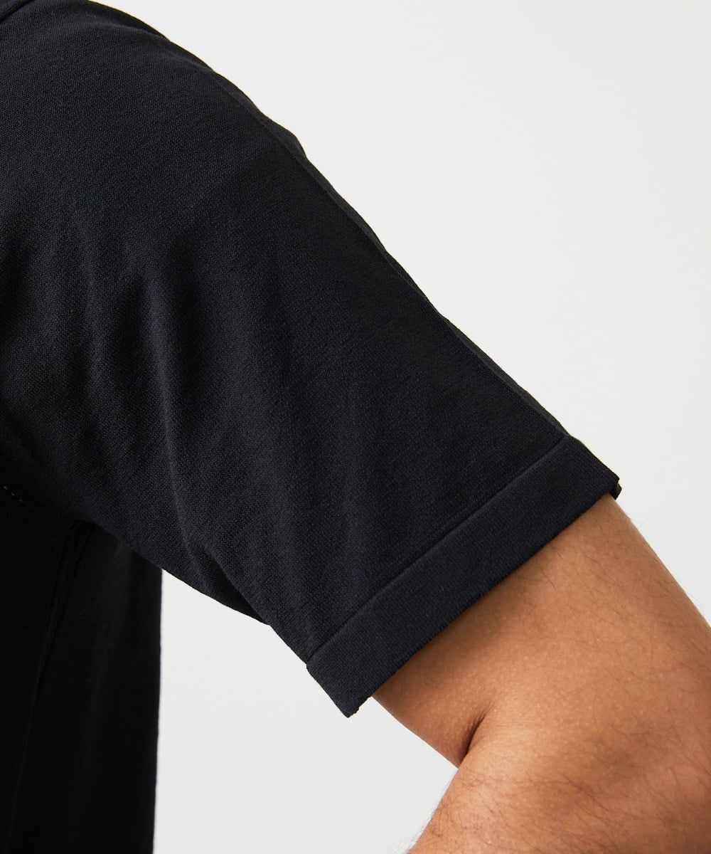 MNFJC52210 MICHEL KLEIN HOMME(ミッシェルクラン オム) 半袖ニットTシャツ ブラック