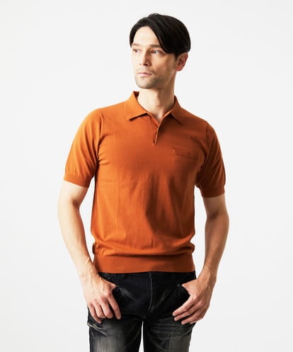 MNFJC53230 MICHEL KLEIN HOMME 半袖ニットポロシャツ