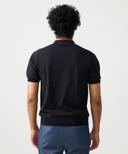 MNFJC53230 MICHEL KLEIN HOMME(ミッシェルクラン オム) 半袖ニットポロシャツ ブラック