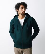 MNFJS46200 MICHEL KLEIN HOMME(ミッシェルクラン オム) 【2023年秋モデル】ニットZIPアップパーカー グリーン(35)