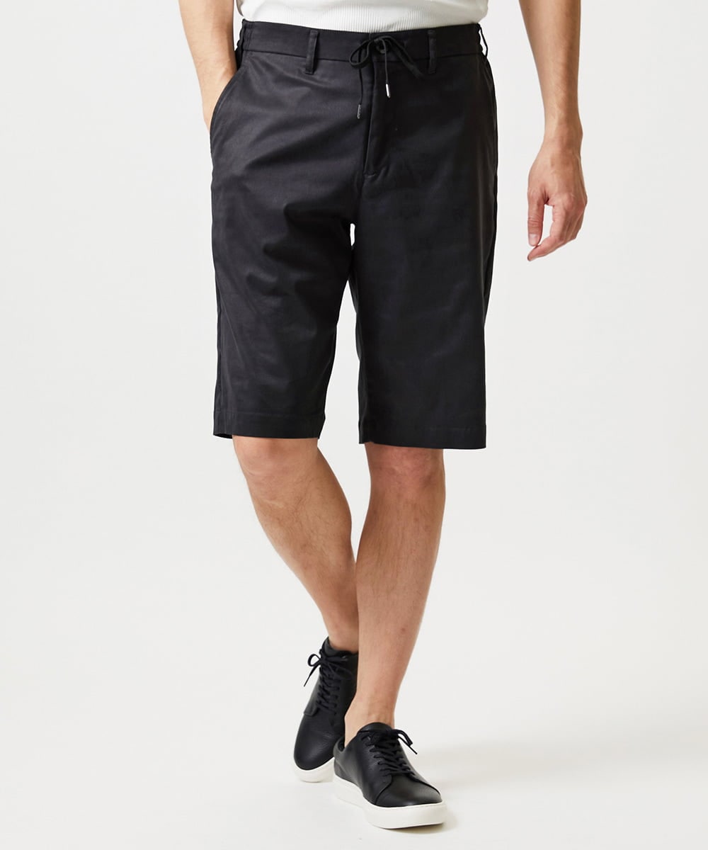 MNGHD57230 MICHEL KLEIN HOMME(ミッシェルクラン オム) 【セットアップ】スエードショートパンツ ブラック