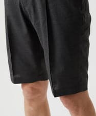 MNGJD51230 MICHEL KLEIN HOMME(ミッシェルクラン オム) 【セットアップ】ワンタックイージーショートパンツ ダークグレー