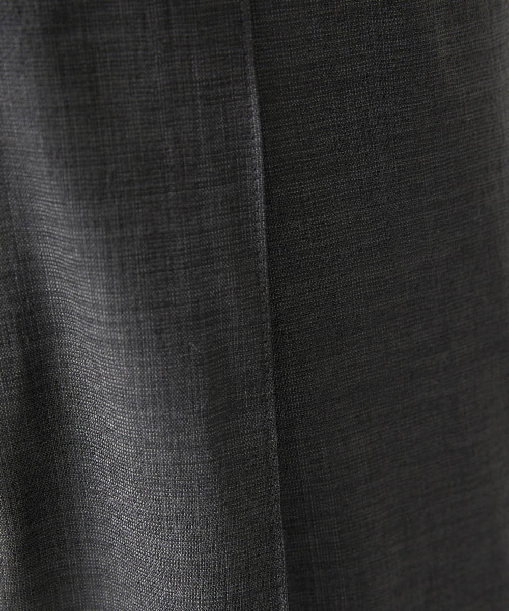 MNGJD51230 MICHEL KLEIN HOMME(ミッシェルクラン オム) 【セットアップ】ワンタックイージーショートパンツ ダークグレー