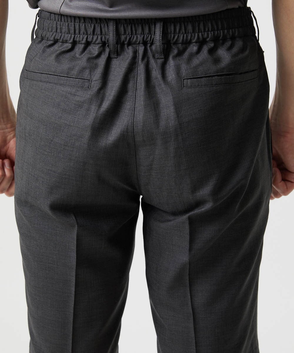 MNGJD51230 MICHEL KLEIN HOMME(ミッシェルクラン オム) 【セットアップ】ワンタックイージーショートパンツ ダークグレー