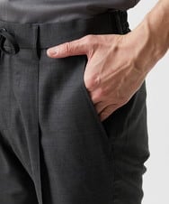 MNGJD51230 MICHEL KLEIN HOMME(ミッシェルクラン オム) 【セットアップ】ワンタックイージーショートパンツ ダークグレー