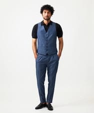 MNHAD50250 MICHEL KLEIN HOMME(ミッシェルクラン オム) ワンタックイージーパンツ ブルー
